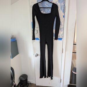 Fashion Nova Black Long Sleeve Jumpsuit